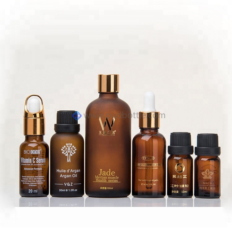 Download 50ml amber frosted glass bottles with child resistant dropper and screw lid-Oud Bottle ...